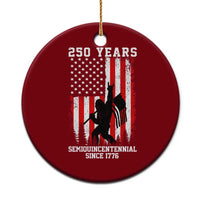 250th Anniversary USA Ceramic Ornament Bigfoot Patriotic American USA Flag