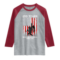 250th Anniversary USA Raglan Shirt Bigfoot Patriotic American USA Flag