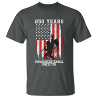 250th Anniversary USA T Shirt Bigfoot Patriotic American USA Flag