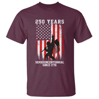 250th Anniversary USA T Shirt Bigfoot Patriotic American USA Flag