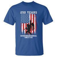 250th Anniversary USA T Shirt Bigfoot Patriotic American USA Flag