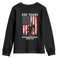 250th Anniversary USA Youth Sweatshirt Bigfoot Patriotic American USA Flag