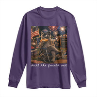 Funny Raccoon 4th of July Long Sleeve Shirt Chill The Fourth Out