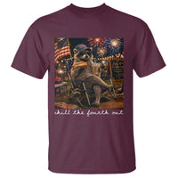 Funny Raccoon 4th of July T Shirt Chill The Fourth Out