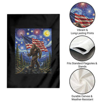 Bigfoot Patriotic 250 Years of Freedom Garden Flag American USA Flag Stary Night