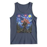 Bigfoot Patriotic 250 Years of Freedom Tank Top American USA Flag Stary Night