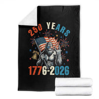 250th Anniversary USA Throw Blanket Bigfoot American Flag Patriotic 4th of July