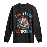 250th Anniversary USA Long Sleeve Shirt Bigfoot America Rock American Flag Patriotic 4th of July
