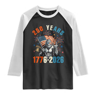 250th Anniversary USA Raglan Shirt Bigfoot American Flag Patriotic 4th of July