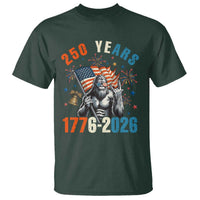 250th Anniversary USA T Shirt Bigfoot American Flag Patriotic 4th of July