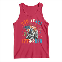 250th Anniversary USA Tank Top Bigfoot American Flag Patriotic 4th of July
