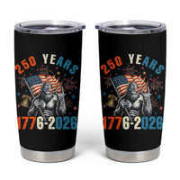 250th Anniversary USA Tumbler Cup Bigfoot American Flag Patriotic 4th of July