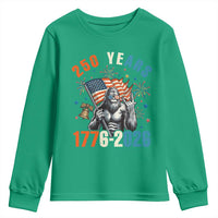 250th Anniversary USA Youth Sweatshirt Bigfoot America Rock American Flag Patriotic 4th of July