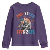 250th Anniversary USA Youth Sweatshirt Bigfoot America Rock American Flag Patriotic 4th of July