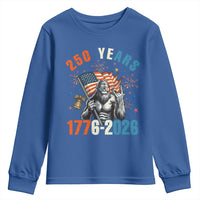 250th Anniversary USA Youth Sweatshirt Bigfoot America Rock American Flag Patriotic 4th of July