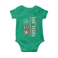 250th Anniversary USA Baby Onesie Patriotic Liberty Bell 1776 2026 American Flag