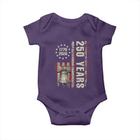 250th Anniversary USA Baby Onesie Patriotic Liberty Bell 1776 2026 American Flag