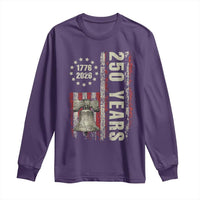 250th Anniversary USA Long Sleeve Shirt Patriotic Liberty Bell 1776 2026 American Flag