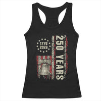 250th Anniversary USA Racerback Tank Top Patriotic Liberty Bell 1776 2026 American Flag
