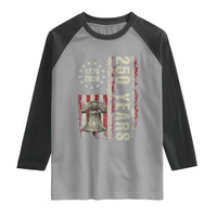 250th Anniversary USA Raglan Shirt Patriotic Liberty Bell 1776 2026 American Flag