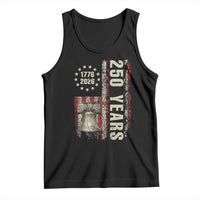 250th Anniversary USA Tank Top Patriotic Liberty Bell 1776 2026 American Flag