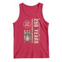 250th Anniversary USA Tank Top Patriotic Liberty Bell 1776 2026 American Flag