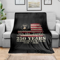 250th Anniversary USA Throw Blanket Patriotic Liberty Bell 1776 2026 Independence Day