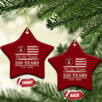 250th Anniversary USA Ceramic Ornament Patriotic Liberty Bell 1776 2026 Independence Day