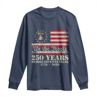 250th Anniversary USA Long Sleeve Shirt Patriotic Liberty Bell 1776 2026 Independence Day