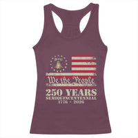 250th Anniversary USA Racerback Tank Top Patriotic Liberty Bell 1776 2026 Independence Day