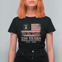 250th Anniversary USA T Shirt For Women Patriotic Liberty Bell 1776 2026 Independence Day