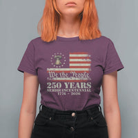 250th Anniversary USA T Shirt For Women Patriotic Liberty Bell 1776 2026 Independence Day
