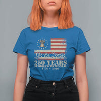 250th Anniversary USA T Shirt For Women Patriotic Liberty Bell 1776 2026 Independence Day