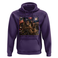 Funny Bigfoot 4th of July Hoodie Patriotic Sasquatch American Flag Party Festival