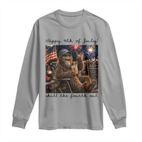 Funny Bigfoot 4th of July Long Sleeve Shirt Patriotic Sasquatch American Flag Party Festival