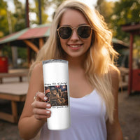 Funny Bigfoot 4th of July Skinny Tumbler Patriotic Sasquatch American Flag Party Festival