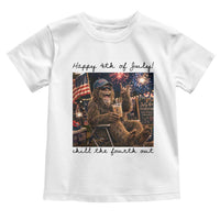 Funny Bigfoot 4th of July Toddler T Shirt Patriotic Sasquatch American Flag Party Festival