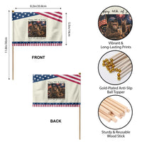 Funny Bigfoot 4th of July Patriotic Handheld Flag Patriotic Sasquatch American Flag Party Festival TS14