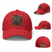 4th of July Raccoon Baseball Cap Chill The Fourth Out
