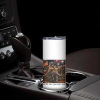 4th of July Raccoon Skinny Tumbler Chill The Fourth Out