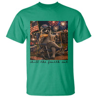 4th of July Raccoon T Shirt Chill The Fourth Out