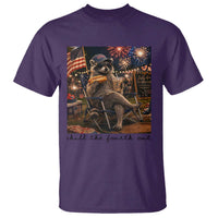 4th of July Raccoon T Shirt Chill The Fourth Out