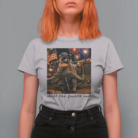 4th of July Raccoon T Shirt For Women Chill The Fourth Out