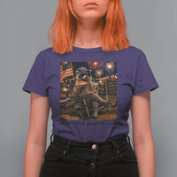 4th of July Raccoon T Shirt For Women Chill The Fourth Out