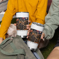 4th of July Raccoon Tumbler Cup Chill The Fourth Out