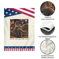 4th of July Raccoon Patriotic Garden Flag Chill The Fourth Out