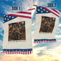 4th of July Raccoon Patriotic Garden Flag Chill The Fourth Out