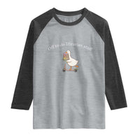 Silly Goose Librarian Raglan Shirt Off To Do Librarian Stuff Book Lover Gift