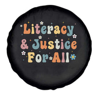 Literacy Justice for All Stop Book Banning Protect Librarian Spare Tire Cover