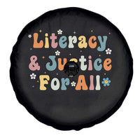 Literacy Justice for All Stop Book Banning Protect Librarian Spare Tire Cover